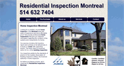 Desktop Screenshot of homeinspectormontreal.com