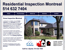 Tablet Screenshot of homeinspectormontreal.com